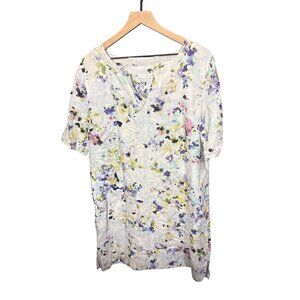 J.Jill Large Petite Love‎ Linen Floral Dress
